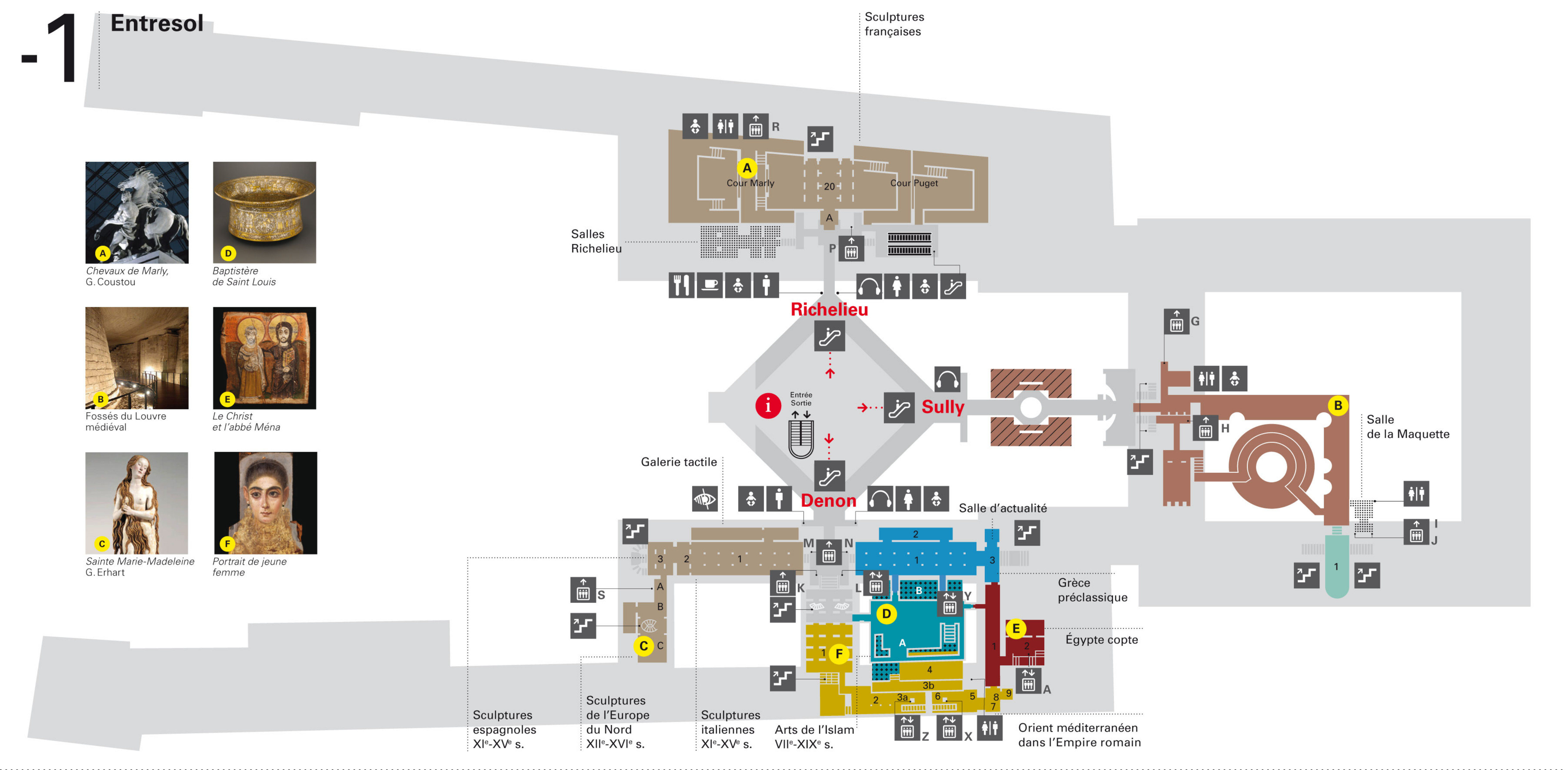 Map Of The Louvre Museum